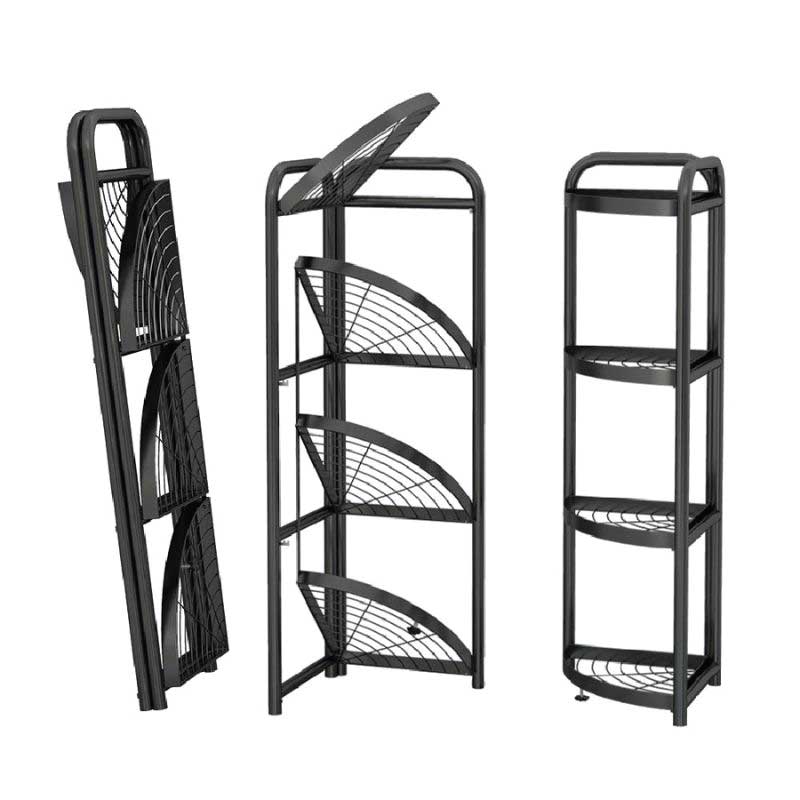 4 layer foldable corner shelves - Azzan online shopping