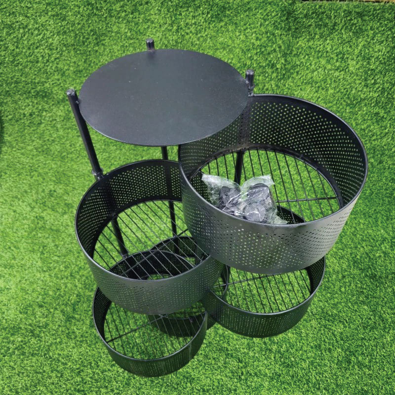 5 Layer Round Shape Kitchen Rack - Azzan online shopping