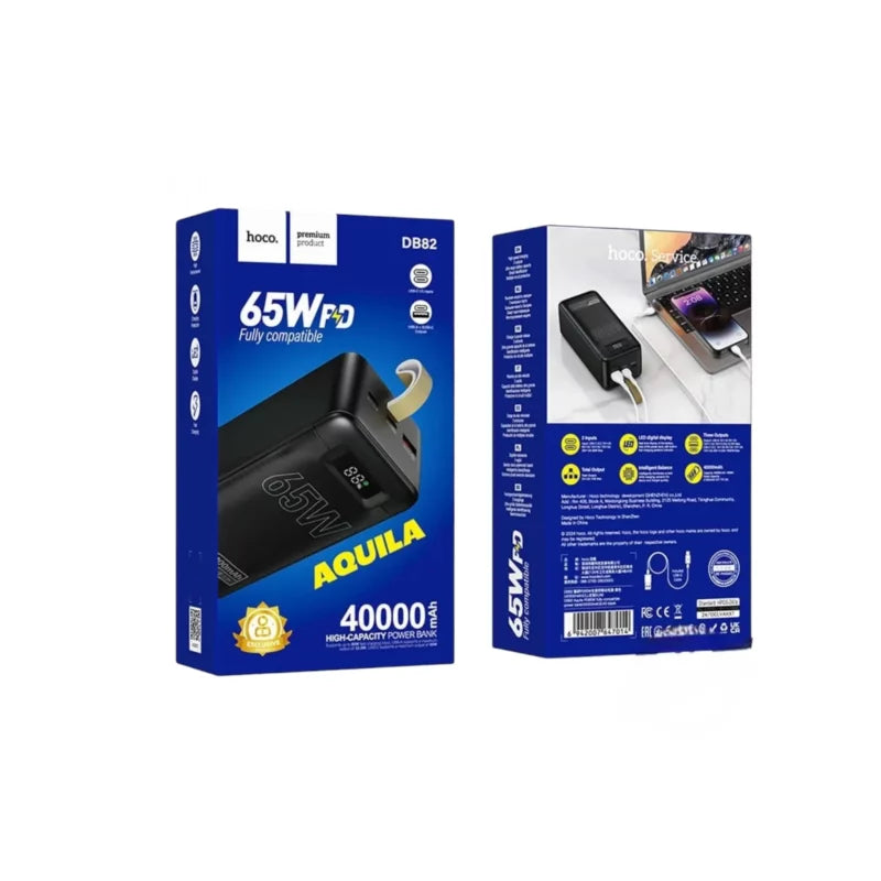 Hoco DB82 40,000mAh 65W Power Bank - Azzan online shopping