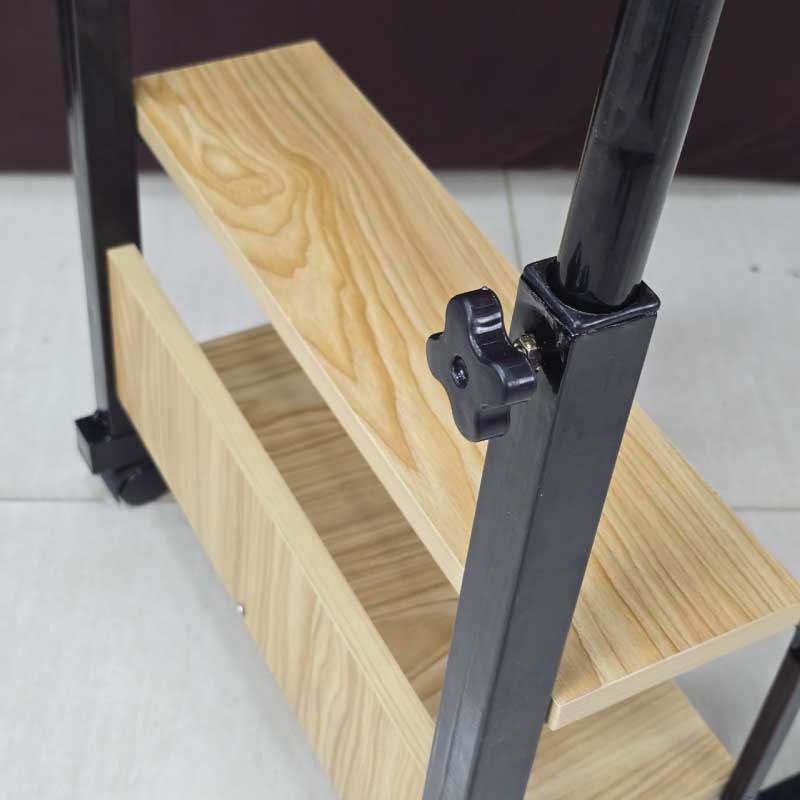 Double layer adjustable table