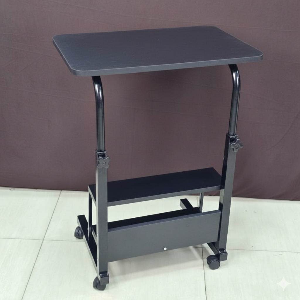 Double layer adjustable table