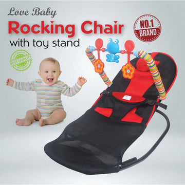 Love Baby Rocking Chair With Toy Stand - Azzan online shopping