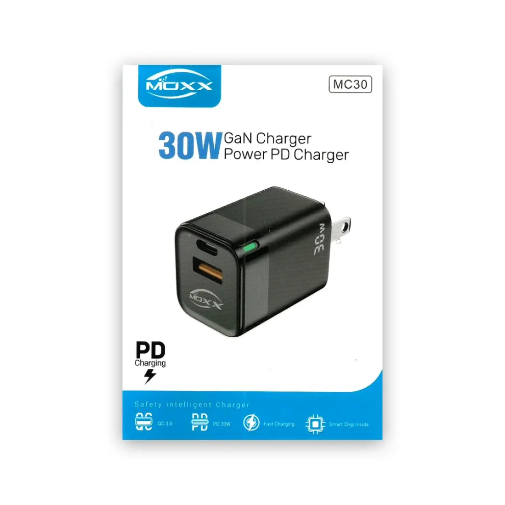 MOXX MC30 Power PD 30W Adapter Type-C & USB+A Port - Azzan online shopping