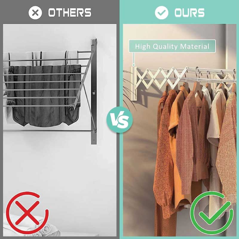 Wall Mounted Clothes Drying Hanger - Azzan online shopping