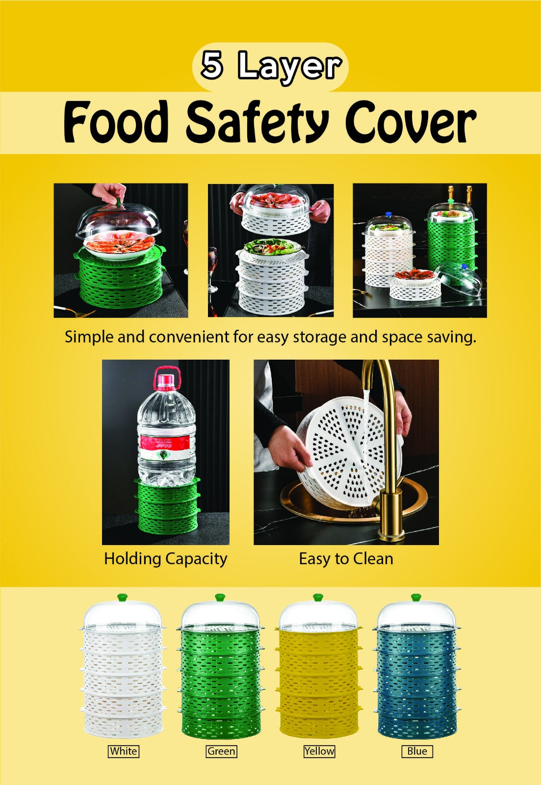 5 Layer Food Safety Cover - Azzan online shopping