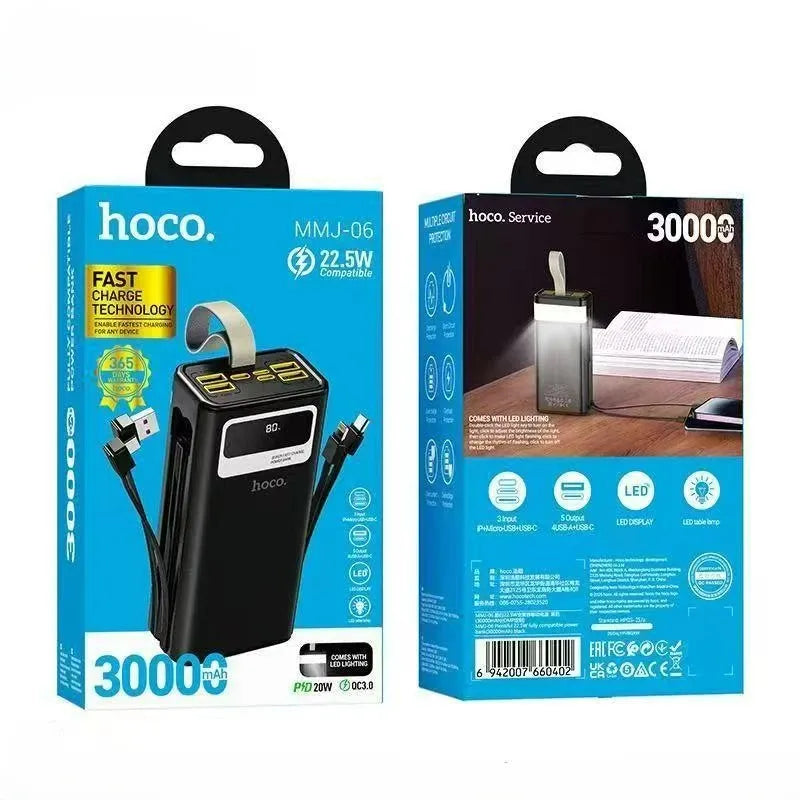 Hoco MMJ-06 30000mAh Fast Charging Power Bank - Azzan online shopping