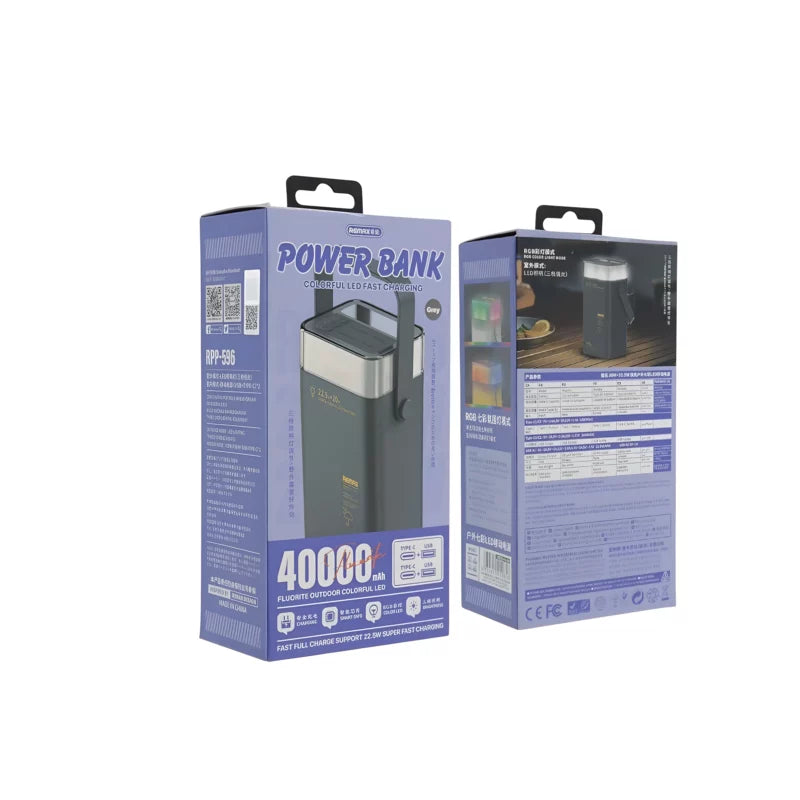 Remax RPP-596 Fluorite Series 40000mAh 22.5W Fast Charging Power Bank - Azzan online shopping