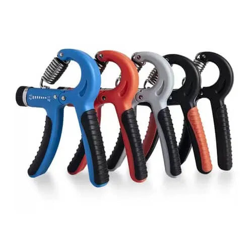 Adjustable Power Exercise Gripper Strengthener Hand Grip with Counter 5kg to 60kg Presser 1 pc - Azzan online shopping
