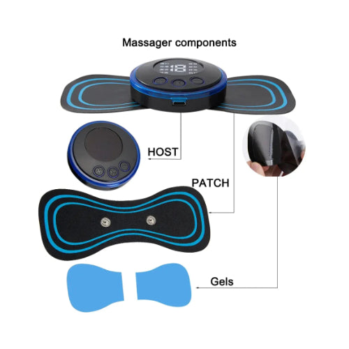Smart Mini Neck Massager Portable Electronic Stick Double