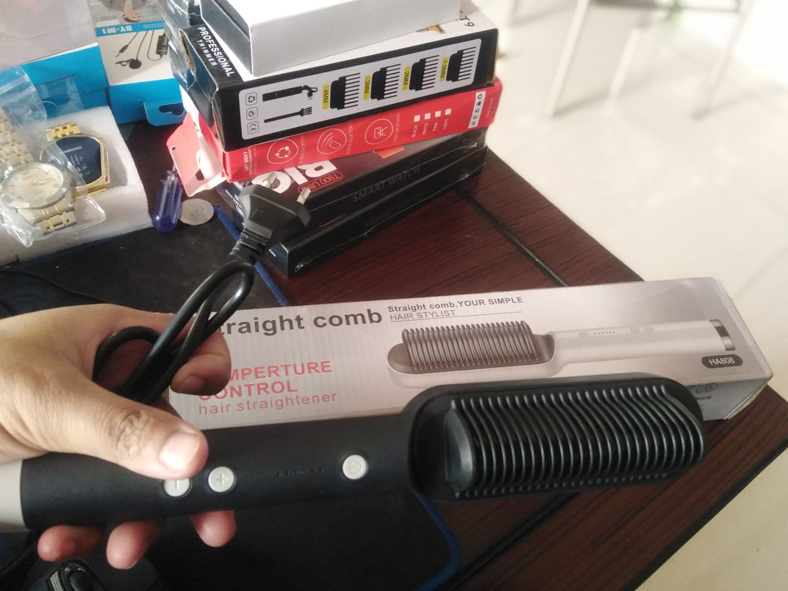 Hair Straightener Styling Comb - Azzan online shopping