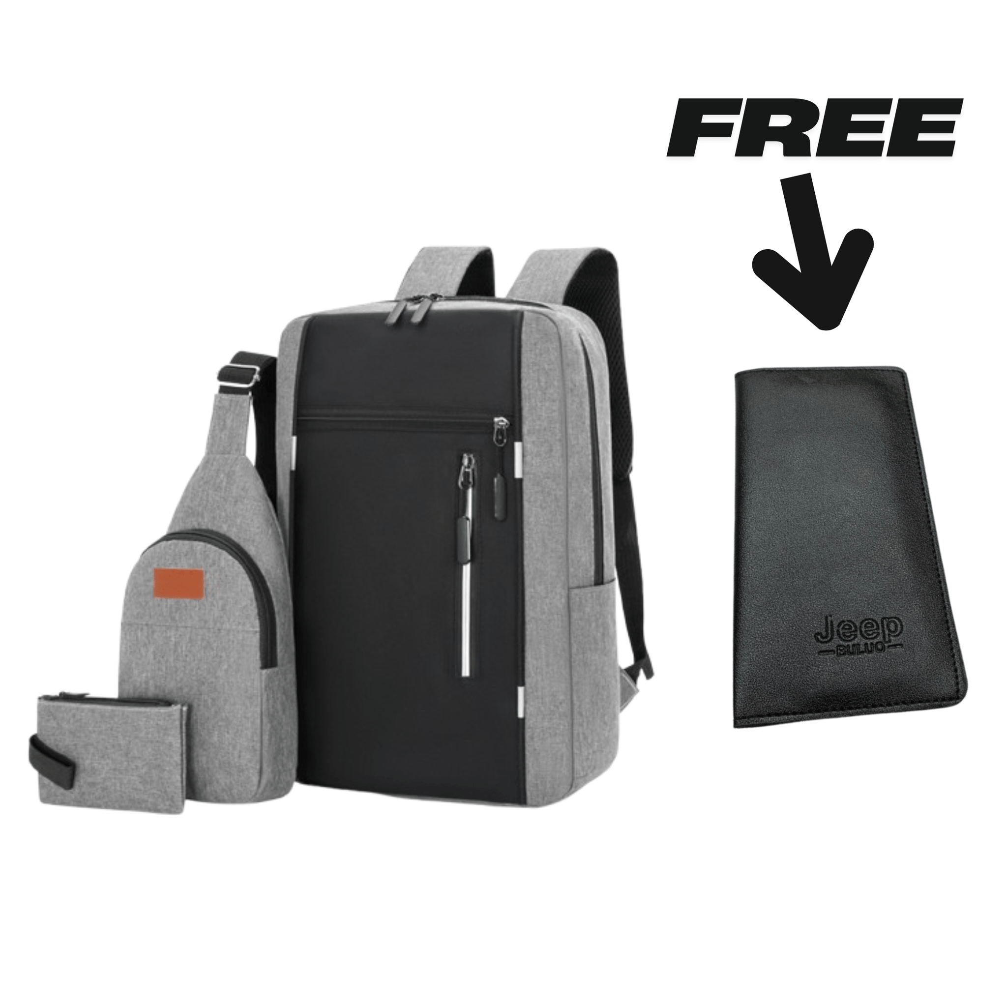 Premium Travel Bag Set 3.1 + FREE Wallet