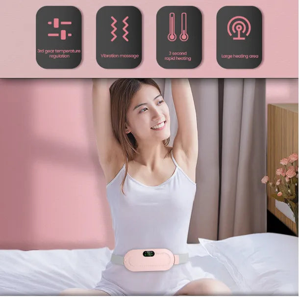 Period Pain Relief Waist Belt Heating Pad Device