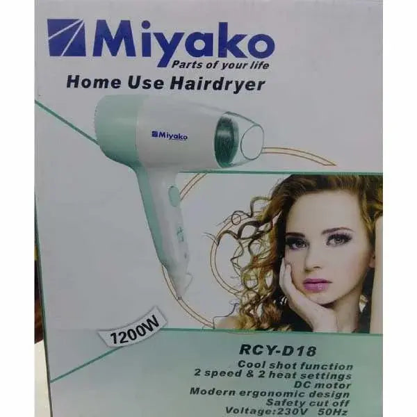 Miyako Hair Dryer RCY D18 - Azzan online shopping