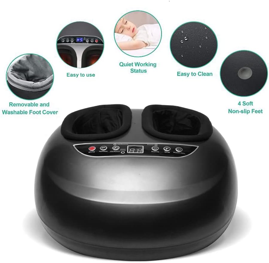 Electric Foot Massagers With Heated, Soothing Deep Kneading Therapy For Foot Wellness - Azzan online shopping