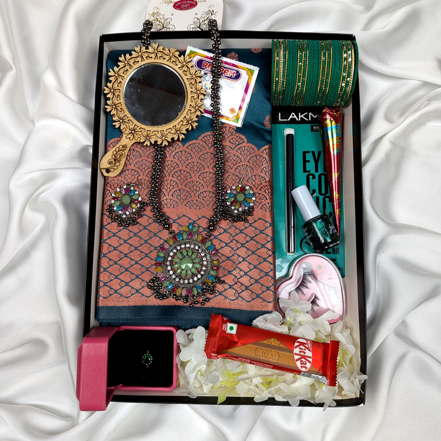 Premium Silk Katan Saree Combo Pack – Ocean Green