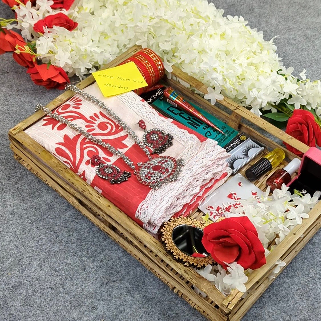 Festive Special Premium Half-Silk Print Saree Combo